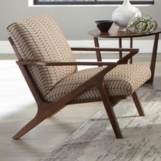 Jonathan Louis Sanibel 14557 Mid Century Modern Wood Accent Chair Thornton Furniture Uph Upholstered Chairs